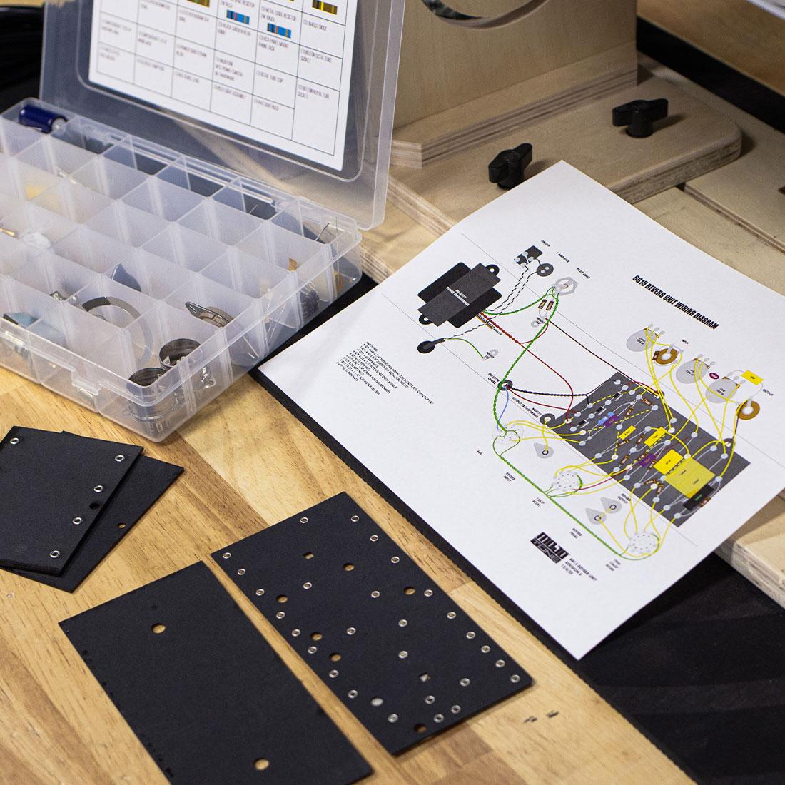 Blackface 6G15 Reverb Unit Guitar Tube Amp Kit - Image 14