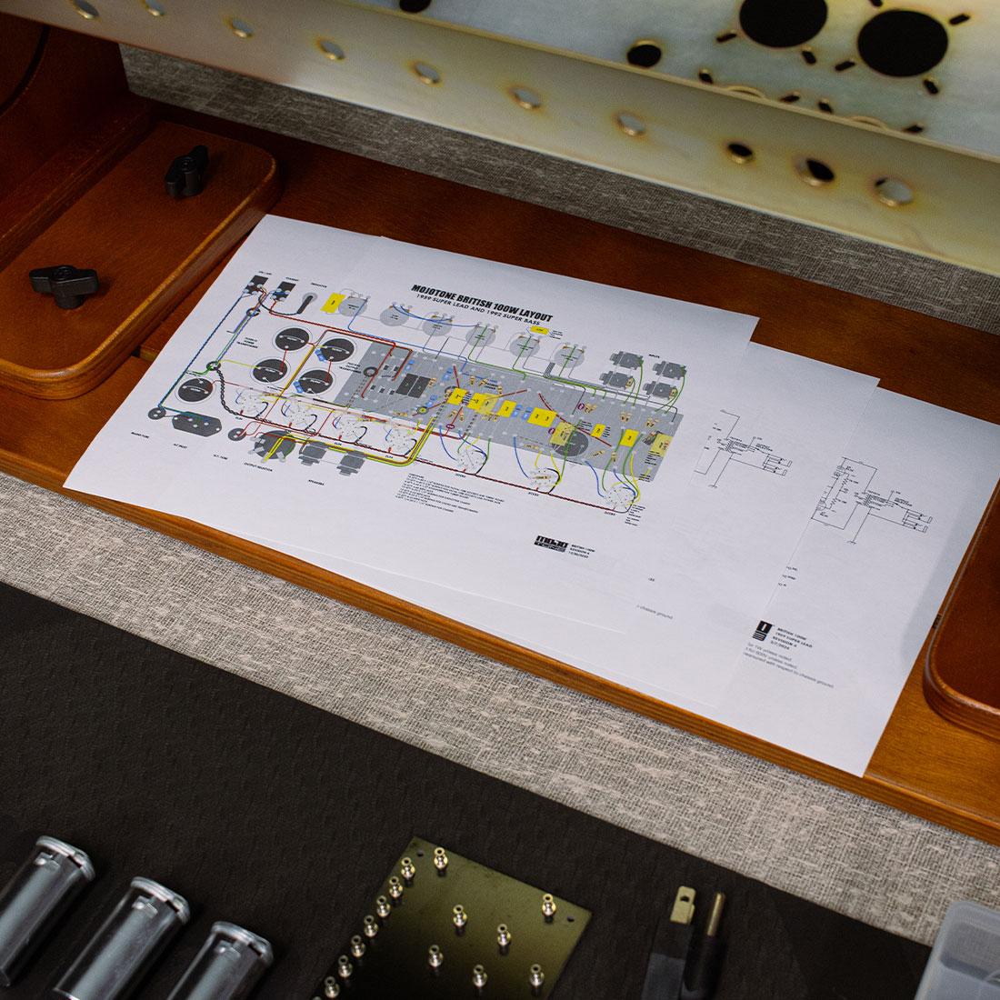 British Style 100W Lead / Bass Guitar Tube Amp Kit - Image 3