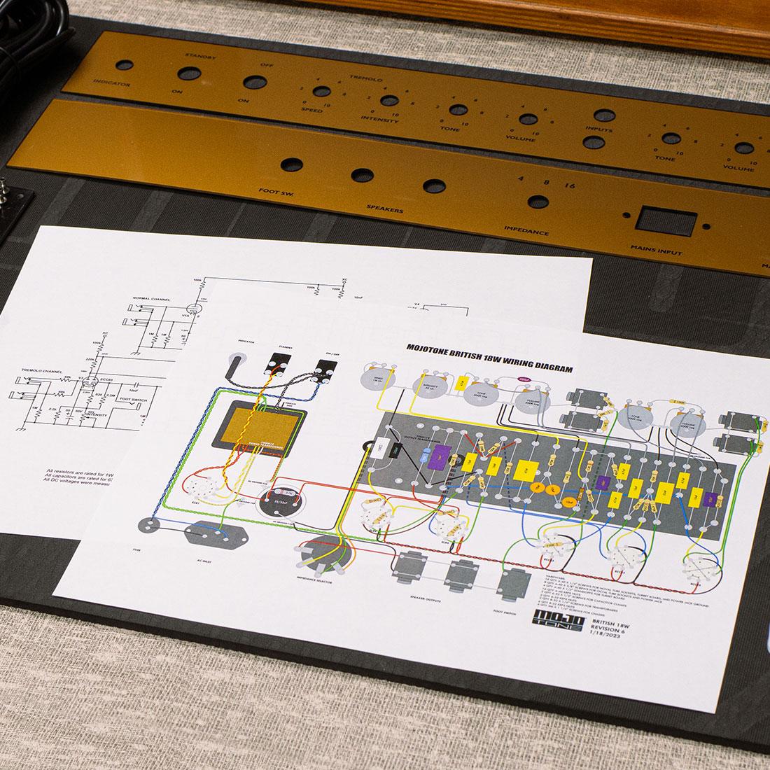 British Style 18W Guitar Tube Amp Kit - Image 13